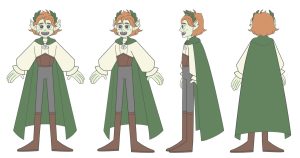 Nix, a Dungeons & Dragons character adapted into a Harmony rig by Amanda Healy.