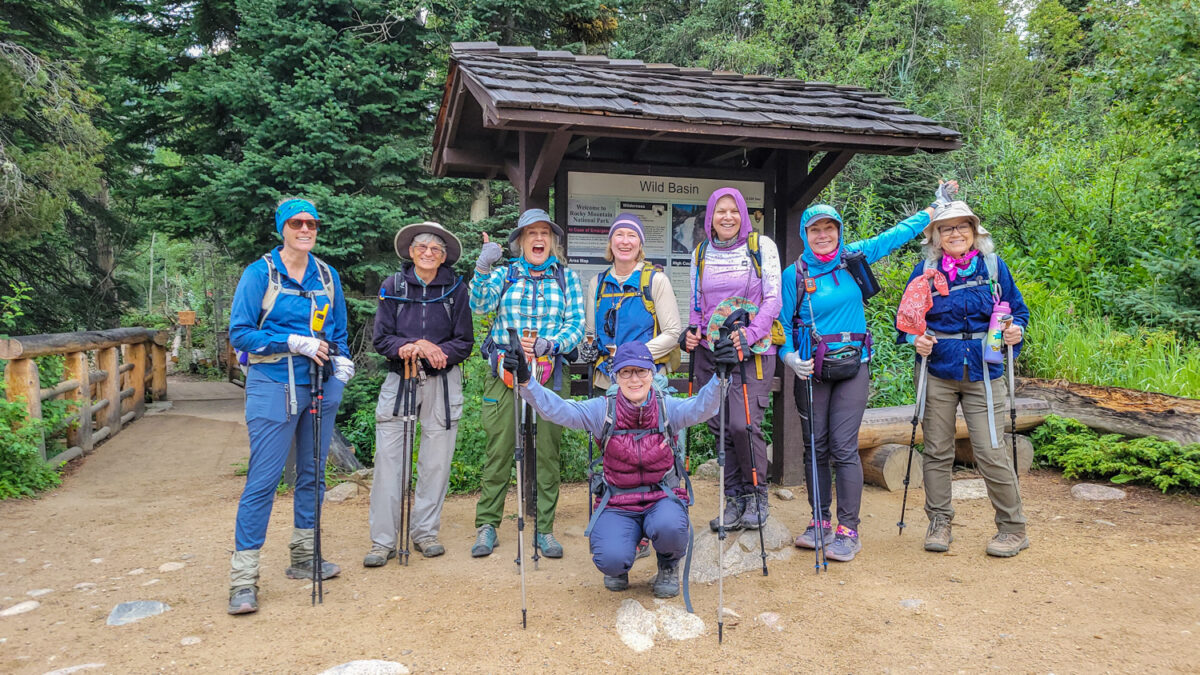 Women's hiking tour